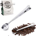 measuring spoon/scoop ground coffee with bag clip