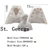 cake molds sculpture (st. george , ariadne) st.george