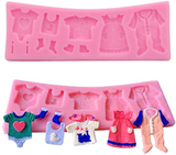 cake decorating mold 3d baby clothes shower