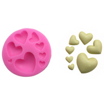 3d hearts silicone baking mold