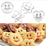 4pcs/set cookie cutter smile face