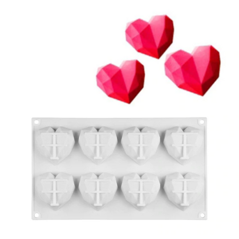 3d heart cake  decorating mold
