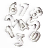 9pcs/set  3d christmas cookie cutters numbers
