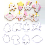 8pcs/set unicorn cookie cutters