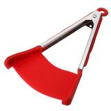 spatula tongs (2 in 1) red / 9 inch