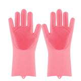 magic dishwashing gloves pink