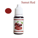 edible food coloring sunset red
