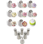 15pcs/set  icing piping tips  tulip and spherical balls default title