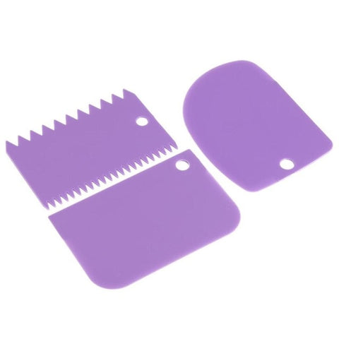 3pcs/set  baking scraper purple