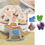 4pcs/set baby shower cookie cutter