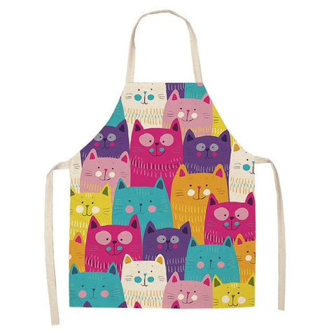 kitchen apron "happy cats" default title