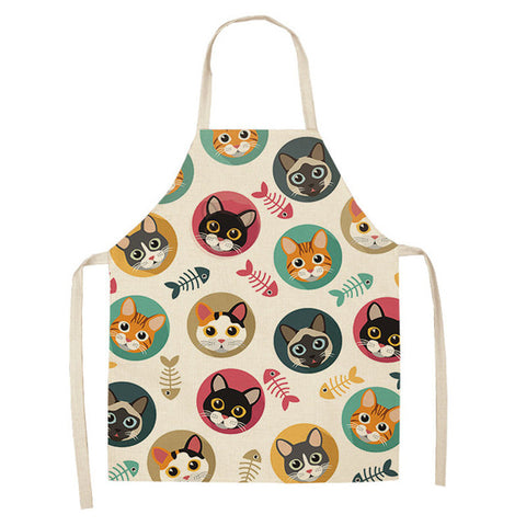 kitchen apron "cats and fishing" default title