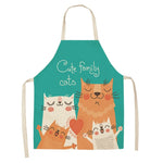 kitchen apron "сute family cats" default title