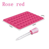 jelly candy molds rose red set