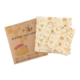 3pcs/set reusable beeswax wrap flower