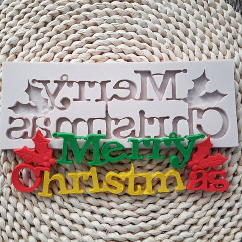 3d merry christmas letters alphabet baking mold