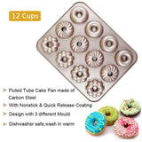 12 holes non-stick donuts pan