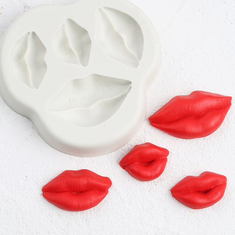 3d lips silicone baking mold