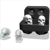 halloween silicone 3d ice cube skull shape